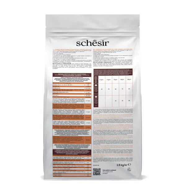 Schesir Sterilised Light Pollo 1,5kg - Gatti Adulti Sterilizzati - immagine 3