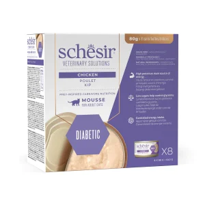 Schesir Diabetic Gatto Mousse Pollo 8x80 g