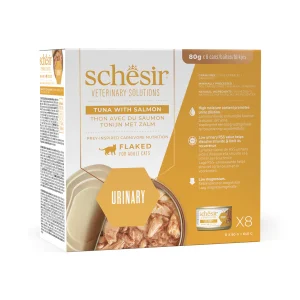 Schesir Urinary Gatto Tonnetto e Salmone 8x80 g