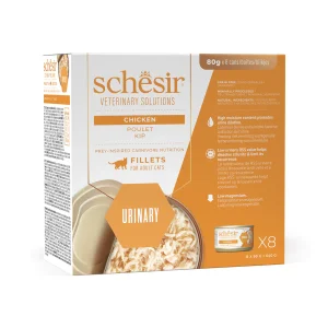 Schesir Urinary Gatto Filetti di Pollo 8x80 g