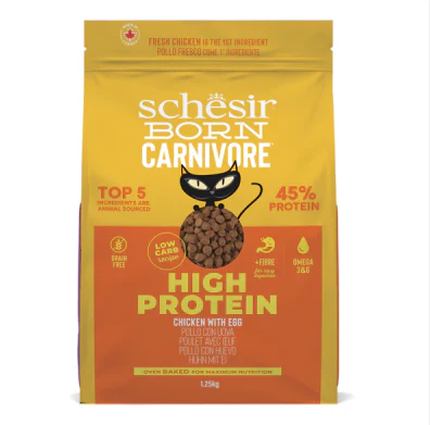 Schesir Born Carnivore Gatto Adulto Pollo Uova 255g