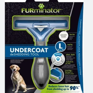 FURminator DeShedding Tool per Cani di Taglia Grande a Pelo Corto