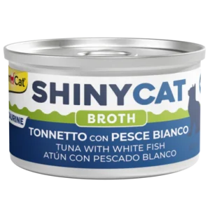 Shinycat Broth Tonnetto Pesce Bianco in Brodo di Cottura 70g