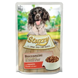 Stuzzy Bocconcini Manzo 100g – Cane Adulto