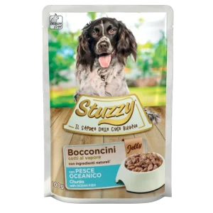 Stuzzy Bocconcini Pesce oceanico 100g - Cibo Umido per Cani