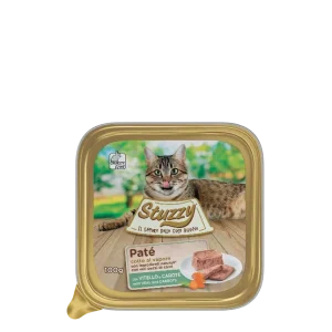 Stuzzy Paté Vitello e Carote 100g – Gatto Adulto
