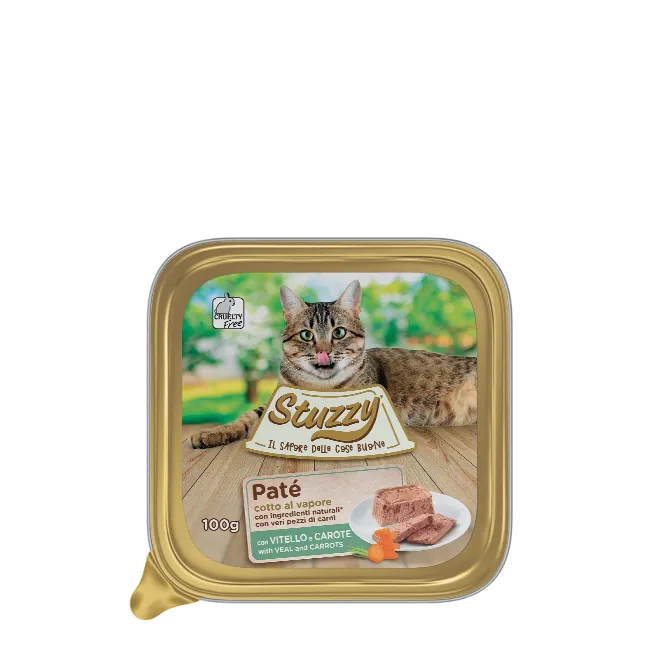 Stuzzy Paté Vitello e Carote 100g – Gatto Adulto - immagine 2