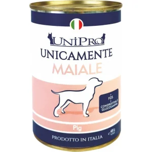 Unipro Unicamente Maiale 400g - Cibo Umido per Cani