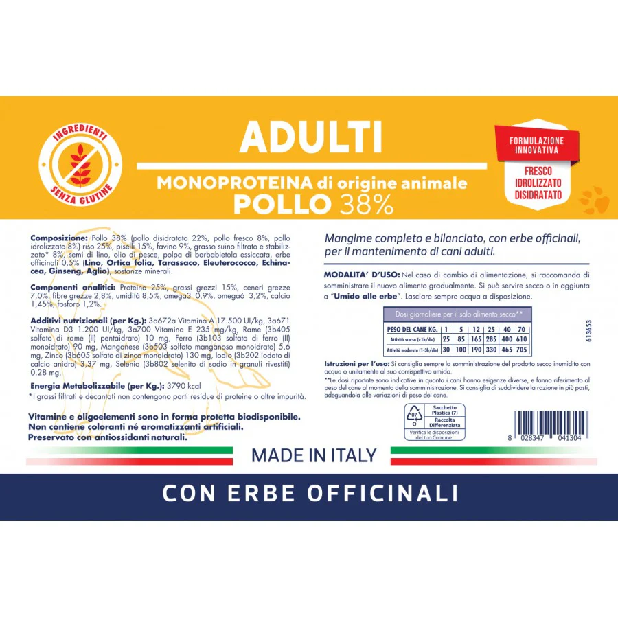 Vet Line Adult Pollo 3kg - Crocchette per Cani Monoproteiche - immagine 3
