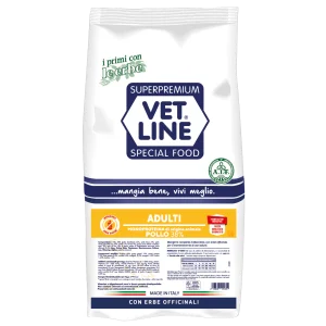 Vet Line Adult Pollo 3kg - Crocchette per Cani Monoproteiche