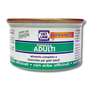 Vet Line Adult Pollo e Tonno 85g Alimento Umido per Gatti