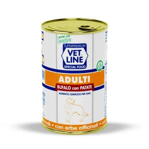 Vet Line Adulti Bufalo Patate Cane Adulto 400g