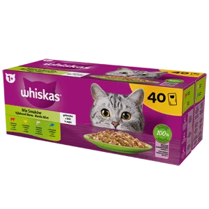40x85g Whiskas Selezione Assortita in Gelatina