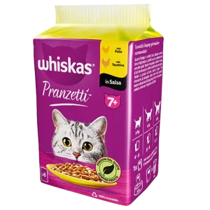 Whiskas Pranzetti Senior Pollo e Tacchino 6x50 g