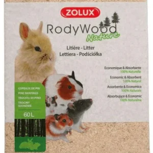 Zolux Rody Wood Nature 4kg Truciolo Lettiera per Roditori