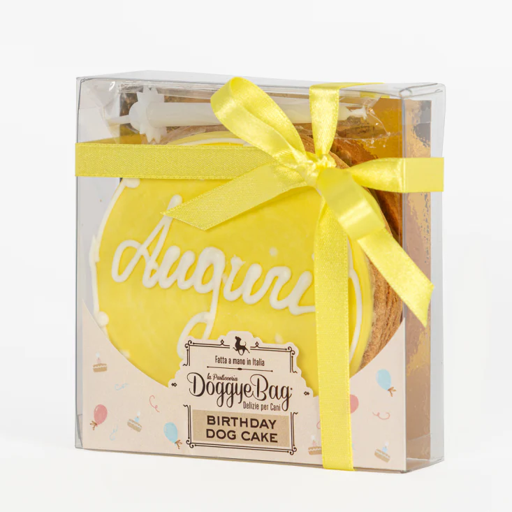 DoggyeBag Birthday Dog Cake Giallo 120 g