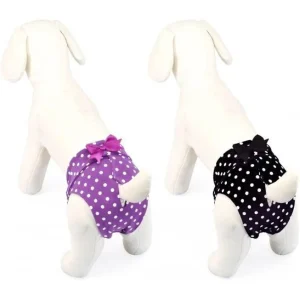 CAMON mutandine a pois in cotone elastico Camon, taglia 3XS, colore viola - C206/A