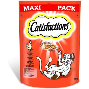 Catisfactions Maxi Pack con Pollo 180g - Snack per Gatti