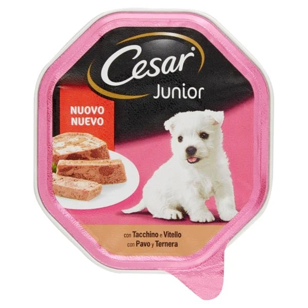 Cesar Junior Vitello e Tacchino 150g - Cibo Umido per Cani - immagine 2