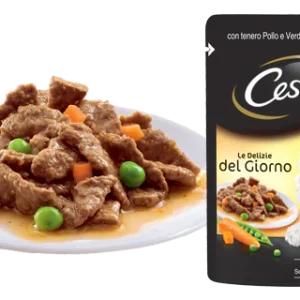 Cesar Le Delizie del Giorno Pollo e Verdure 100g - Cibo Umido per Cani
