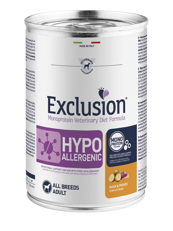 Exclusion Hypoallergenic Anatra e Patate 200g - Cibo Umido per Cani