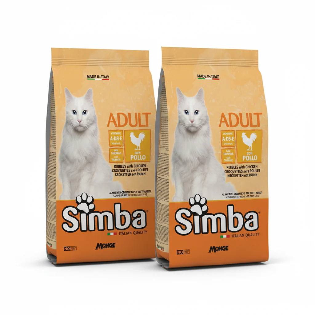 2x20kg Simba Adult Croccantini con Pollo - Alimento Completo Gatti Adulti