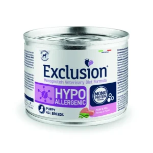 Exclusion Hypoallergenic Maiale e Piselli 200g - Cibo Umido per Cani