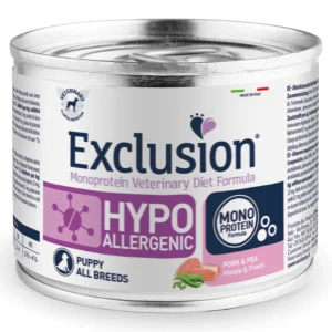 Exclusion Hypoallergenic Puppy Maiale e Piselli 200g - Cibo Umido per Cani Cuccioli
