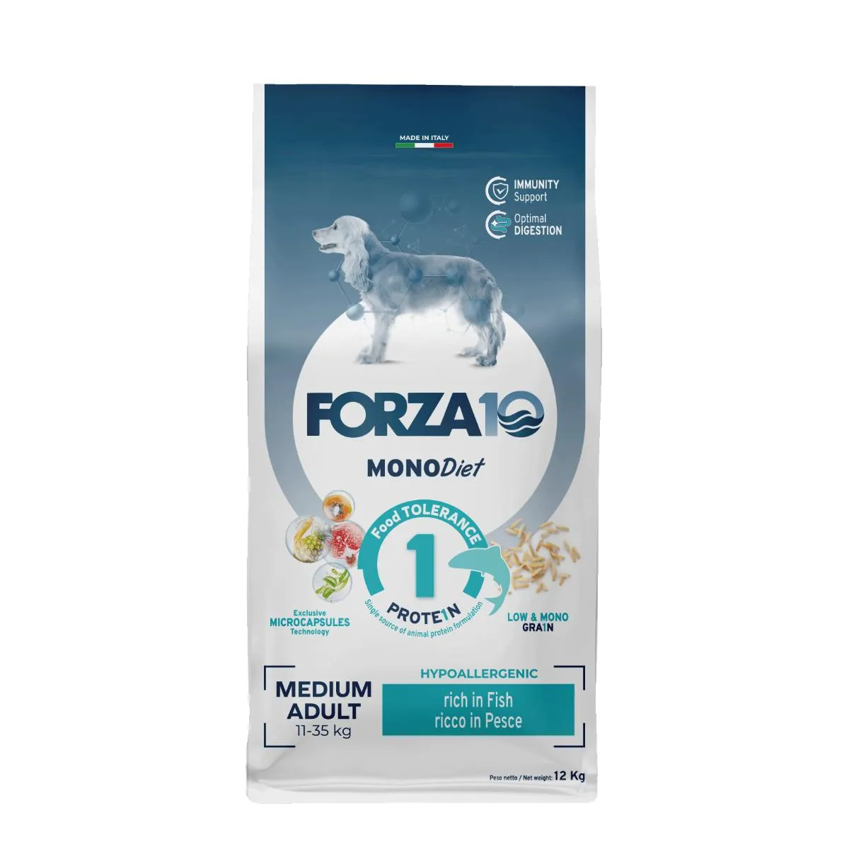 2x12kg Forza10 MonoDiet Medium Adult Pesce - Crocchette Cane - immagine 2