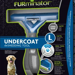 FURminator Strumento deShedding per Cani Taglia Grande a Pelo Lungo