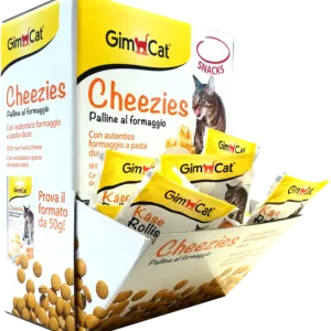 GimCat Cheezies Palline al Formaggio Snack per Gatti 10 Gr