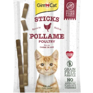 GimCat Sticks Pollo Snack Per Gatti 4 Stick