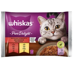 4x85g Whiskas Pure Delight Straccetti in Gelatina