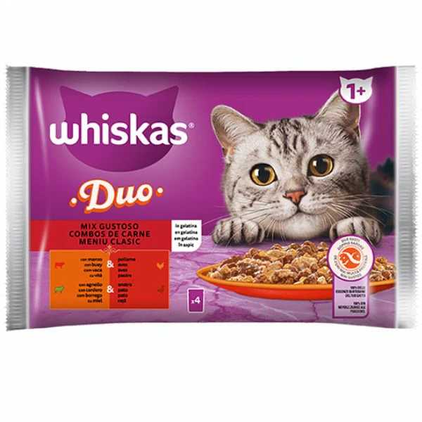 4x85g Whiskas Duo Mix in Gelatina