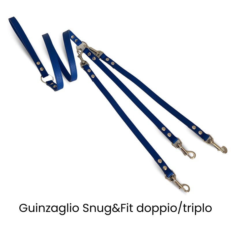 Guinzaglio doppio e triplo Snugandfit in vera pelle - immagine 2