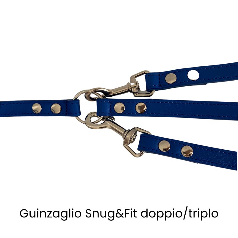Guinzaglio doppio e triplo Snugandfit in vera pelle - immagine 4