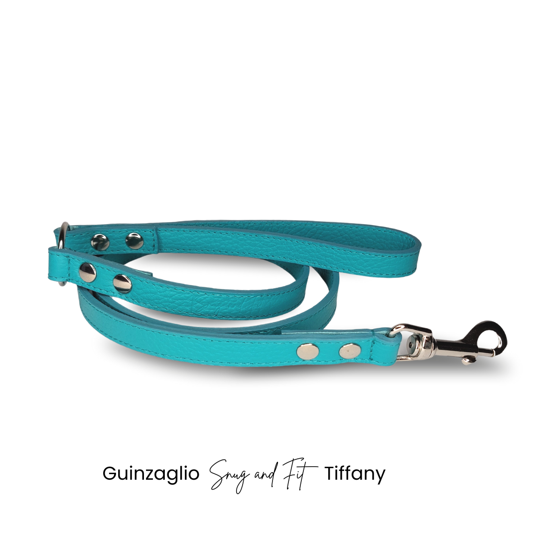 Guinzaglio Snug and Fit tiffany in vera pelle - immagine 2
