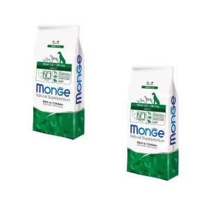 2x12kg Monge Natural Superpremium Maxi Adult Pollo