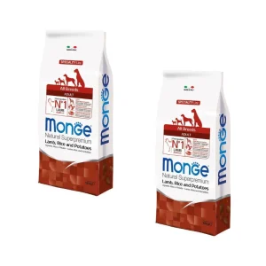 2x12kg Monge Natural Superpremium Adult Agnello Riso e Patate