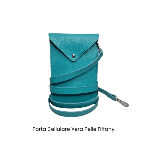 Tracolla / Portacellulare in Vera Pelle Tiffany Made In Italy