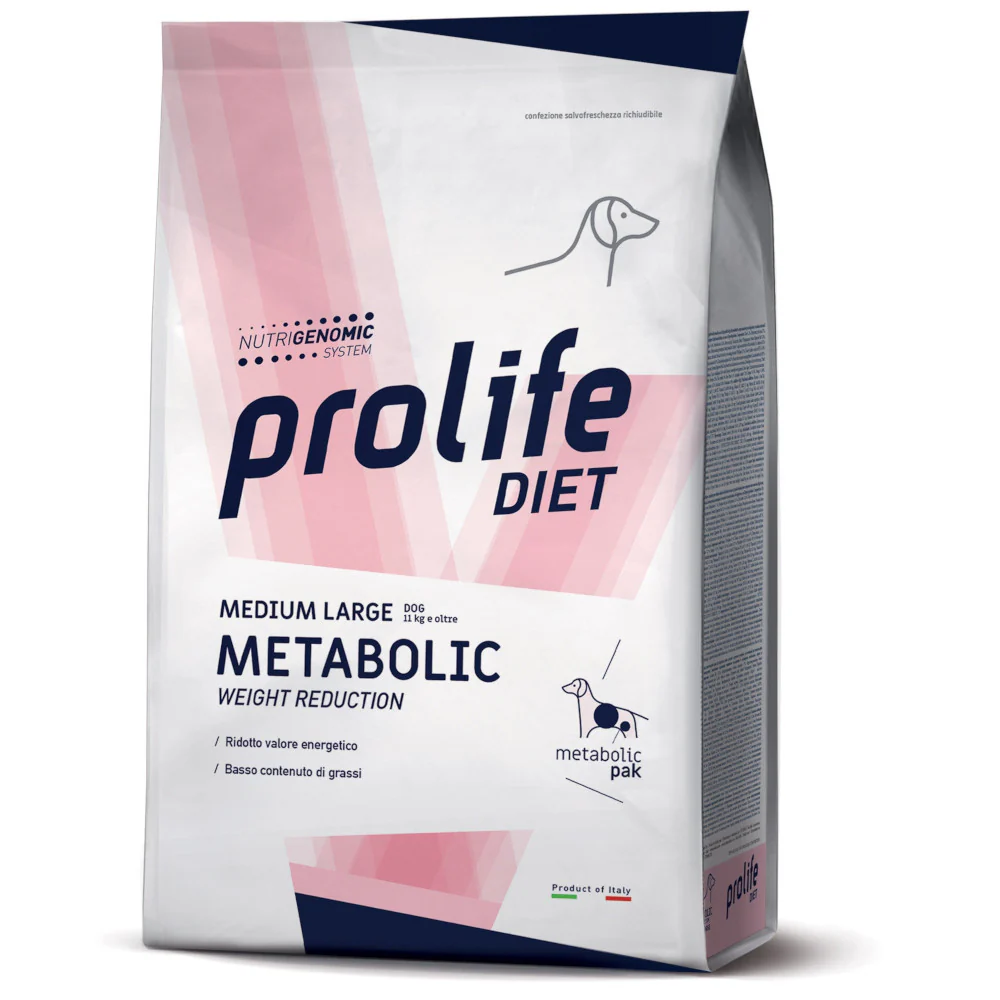 Prolife Diet Metabolic Medium/Large 2kg Crocchette per Cani