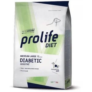 Prolife Diet Cane Adulto Medium Large Diabetic Sensitive 8 kg