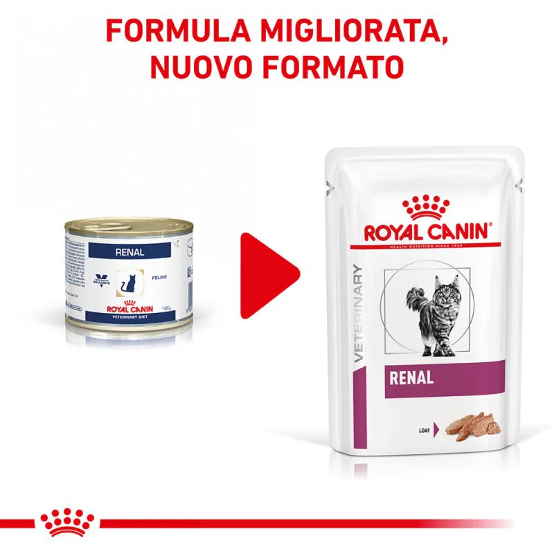 12x85g Royal Canin Renal Mousse - Cibo Umido per Gatti - immagine 4
