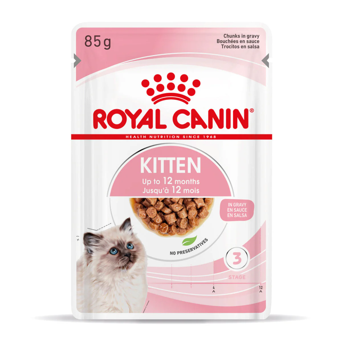 12x85g Royal Canin Kitten in Salsa - Cibo Umido per Gatti - immagine 4