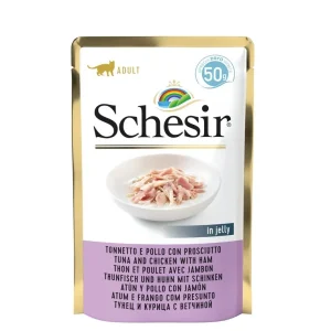 Schesir Gatto Tonnetto e Pollo con Prosciutto 50g Busta