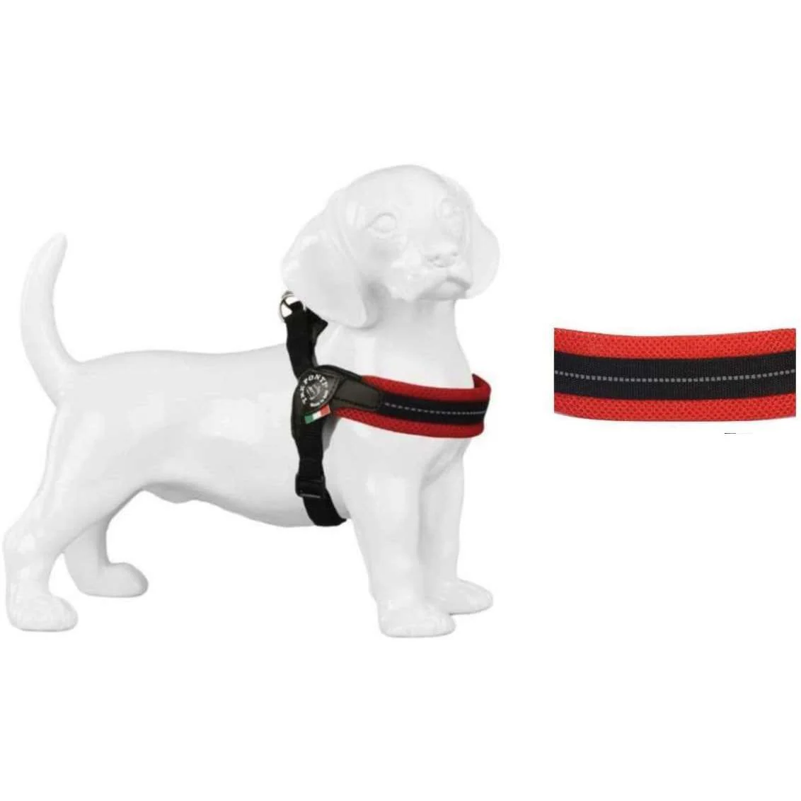 Tre Ponti Pettorina Easy Fit Sottopancia Regolabile Genesis Mesh mis.1,5 Rosso - immagine 2