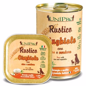 Unipro Rustico Cinghiale con Riso e Verdure 100g - Cibo Umido per Cani