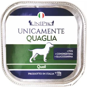 Unipro Unicamente Quaglia 400g - Cibo Umido per Cani