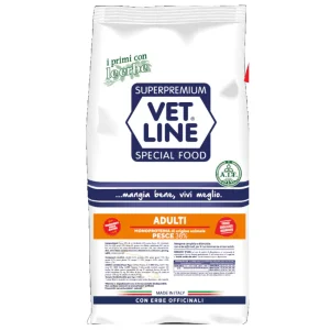 Vet Line Adult Pesce 3kg Crocchette per Cani