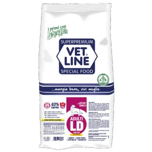 Vet Line Adult LD Agnello Taglia Piccola 3kg Crocchette per Cani